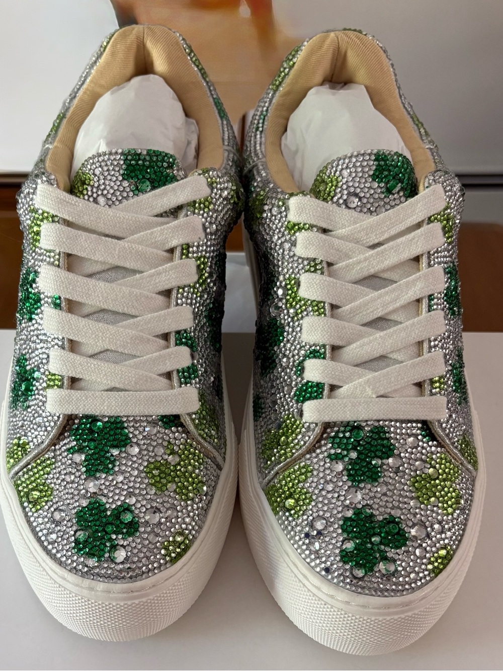 Betsey Johnson - SB-Sidney Clover embellished shamrock Sneakers - Women's 6.5